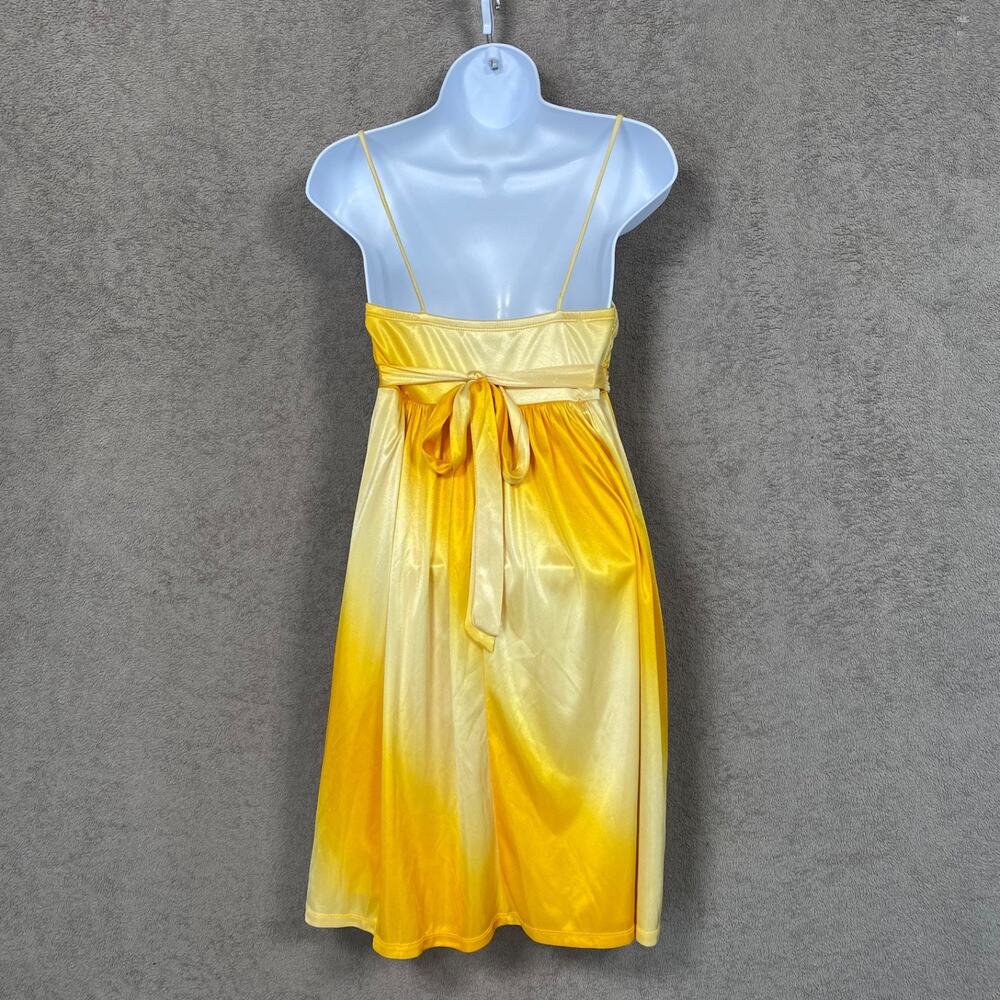 City Triangles Womens Y2K Babydoll Mini Dress Size S Beaded Ombre Hoco Fairy - Picture 4 of 10